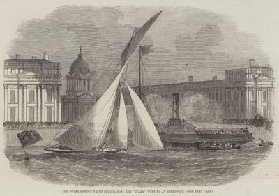 Royal London Yacht Club Match, Julia vinner i Greenwich av Edwin Weedon
